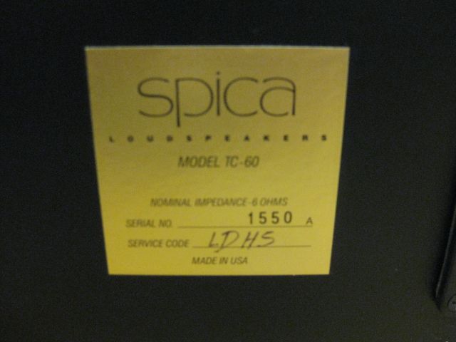 Spica TC 60 Bookshelf Speakers  