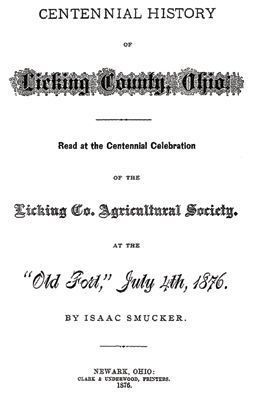 1876 Centennial History of Licking County Ohio OH  