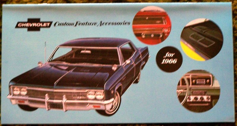 1966 Chevrolet Custom Features Accessories Brochure 66  