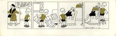 JOHN LINEY   HENRY DAILY COMIC STRIP ORIG ART 5 28 71  