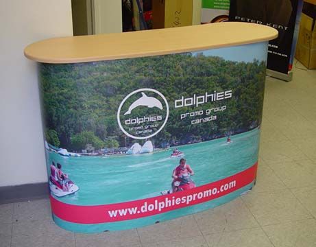 PORTABLE Trade Show Pop Up Table COUNTER Exhibit Stand  