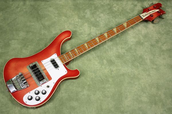 Vintage 1978 Rickenbacker 4001 Bass Fireglo With Case  