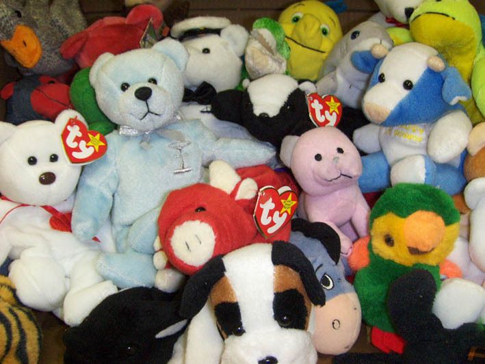   Beanies Some TYs Colorful Crane Amusement Machine Stuffed Animals