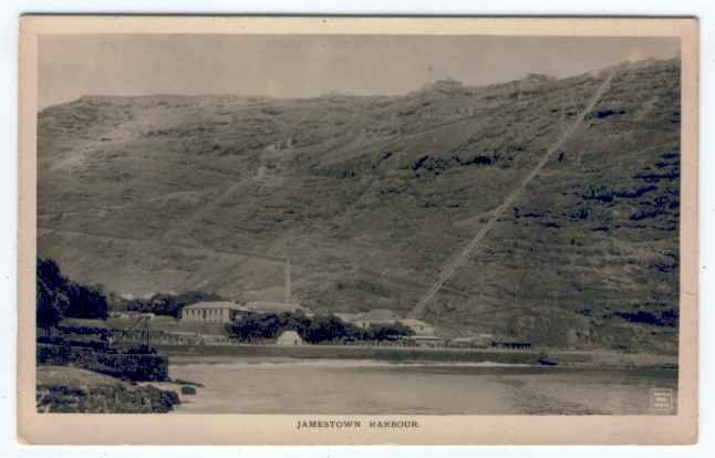 ST. HELENA JAMESTOWN HARBOUR REAL PHOTO POSTCARD  