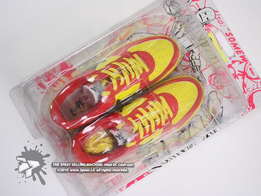   ape name marvel bapesta ironman color yellow red size 12 condition