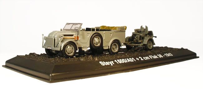 Steyr 1500/A01+2cm Flak 38 1943 1/72 License Altaya made by Amercom