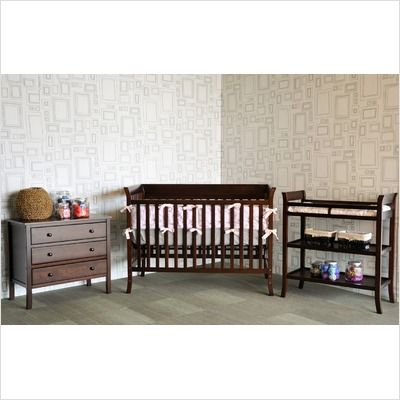 DaVinci Ava Complete 5 Piece Nursery Set in Espresso W6831Q1 and 