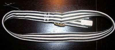 POLO RALPH LAUREN RRL DOUBLE RL STRIPED CANVAS BELT 32  