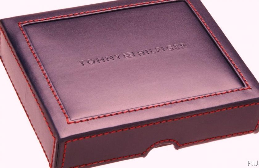   LEATHER WALLET PASSCASE WITH VALET BOX $42 BLACK BILLFOLD  