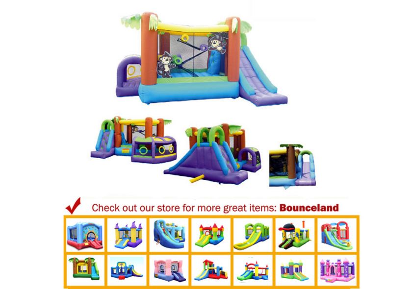 Inflatable Bounce House Monkey Explorer Bouncer  