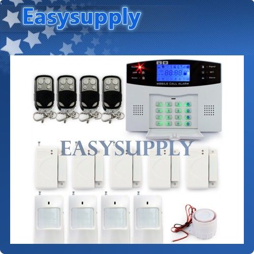 Wireless Home House Alarm GSM SMS Security System Voice Prompt + Water 