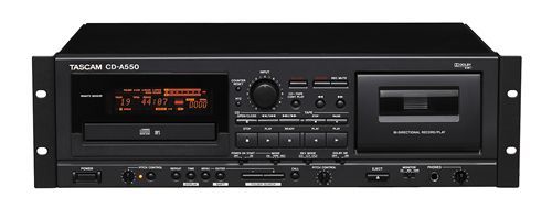 Tascam CDA550 CD/Casette Rackmount Player CD / Cassette Combo 