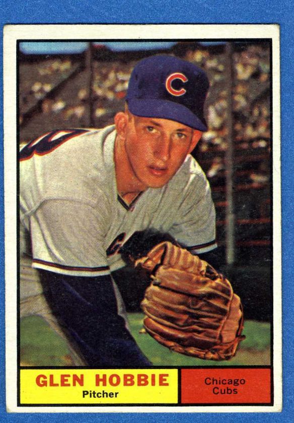 1961 TOPPS #264 GLEN HOBBIE, CHICAGO CUBS  