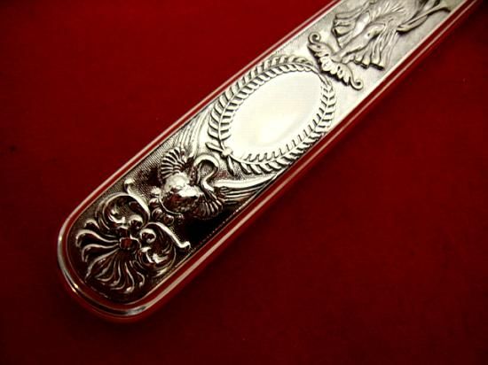   STERLING SILVER FLATWARE SET CHERUBS ART NOUVEAU WOMEN SWANS VINE