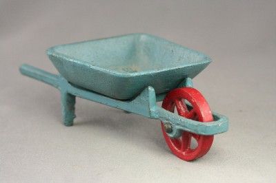 Vintage Toy Cast Iron Wheelbarrow Hamburg Band 1959  