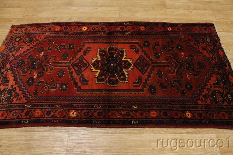 60 YEARS OLD ANTIQUE TRIBAL 4X7 HAMEDAN PERSIAN ORIENTAL AREA RUG 