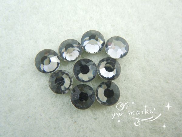 1440 Clear Grey 5mm Flat Back Rhinestone beads ss20  