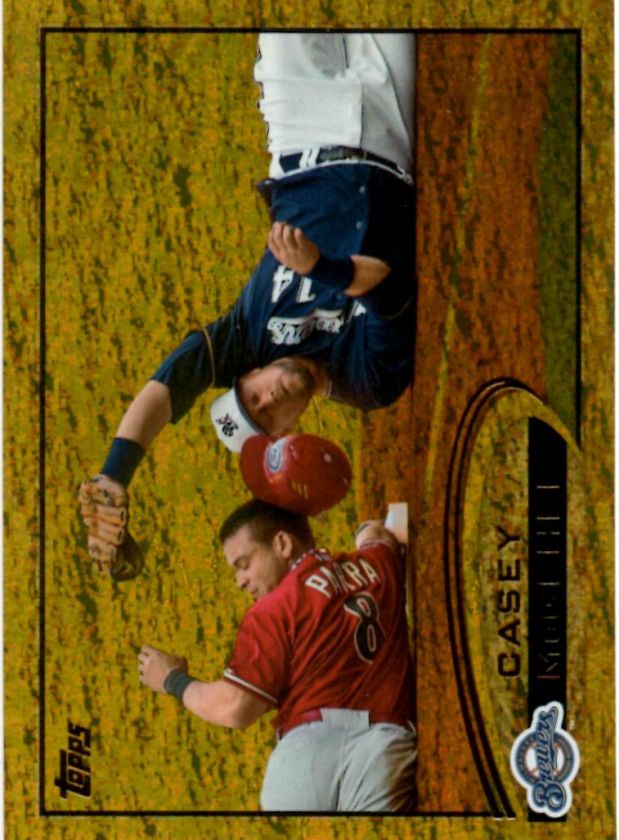2012 Topps Gold Parallel Casey McGehee #136 Milwaukee Brewers  