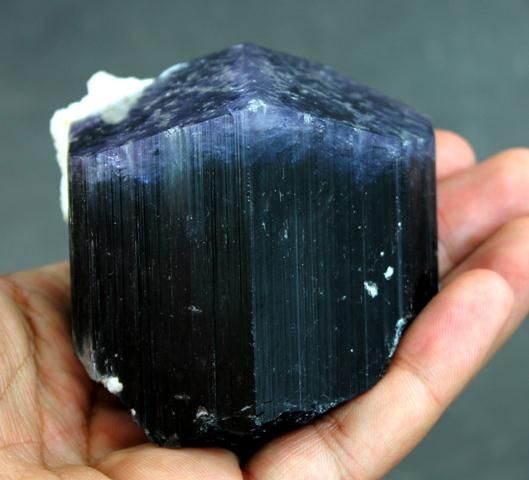   Amazing Purplish Blue Cap TOURMALINE CRYSTAL @ Paprok Afghan  