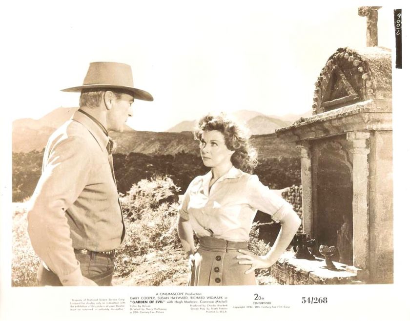 SUSAN HAYWARD & GARY COOPER Garden of Evil Orig. 1954  