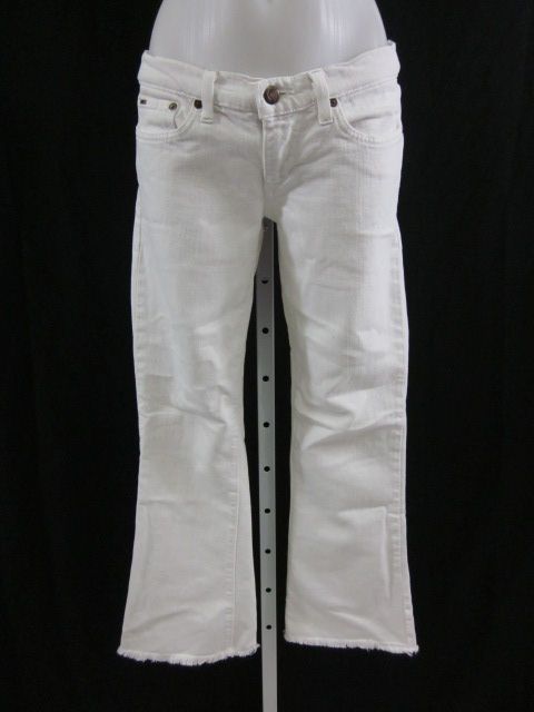 JOES JEANS White Denim Bootcut Frayed Jeans Sz 28  