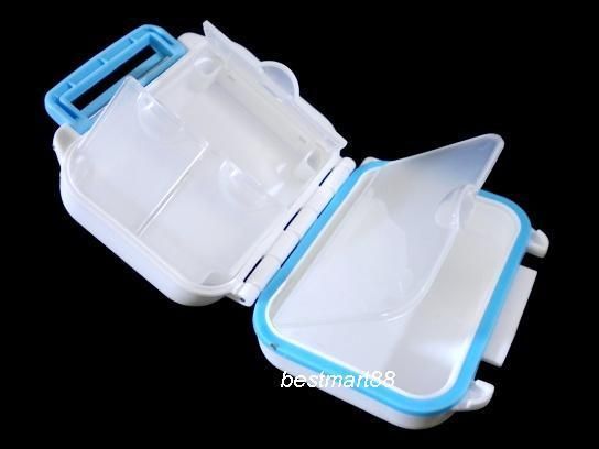 PILL CASE 4 Slots Medicine Drug Tablet Box Holder Container Organizer 