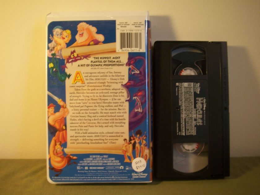 WALT DISNEY HERCULES Childrens VHS Tape  