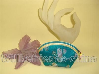 Silk Brocade Embroidery Wallet Notecase Coin Purse J  