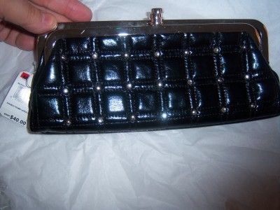 Designer Stunning Black double frame clutch wallet/bag  