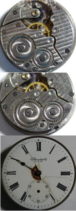 VINTAGE 11S NEW YORK STANDARD PORKET MOVEMENT 7J #P72  