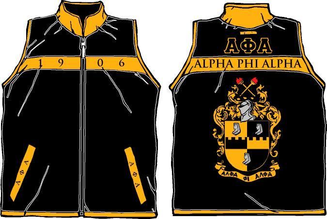 ALPHA PHI ALPHA JACKET VEST (REVERSIBLE EMBROIDERED)  