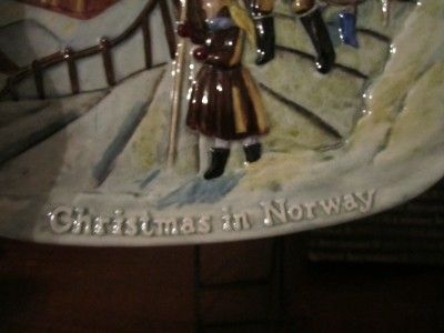 Beswick Royal Doulton Christmas in Norway plate 1975  