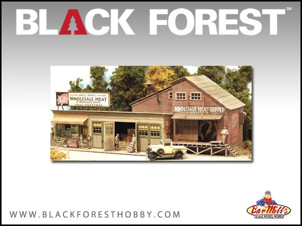   HO SCALE 187 FOUR FINGERED TONYS MEAT & BUTCHER SHOP 0112  