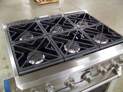   ® 36 Dual Fuel Professional Range with 6 Burners (LP Propane