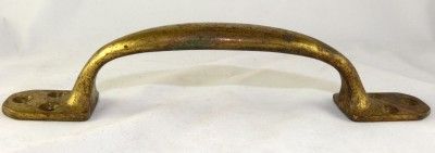 Antique Large Heavy Brass Screen Door Handle Pull Outside or Inside 