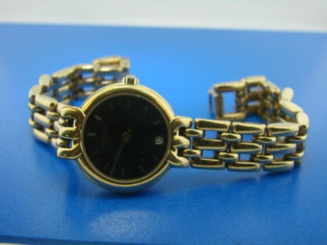 Raymond Weil 9938 10K Gold GP Round Face Ladies Watch  