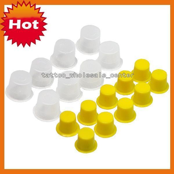 Tattoo Supply 100 pcs Mixed Tattoo Ink Cups Cap  