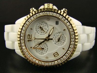 AQUA MASTER JOJO TECHNO 4 8 CERAMIC DIAMOND WATCH 1.25C  