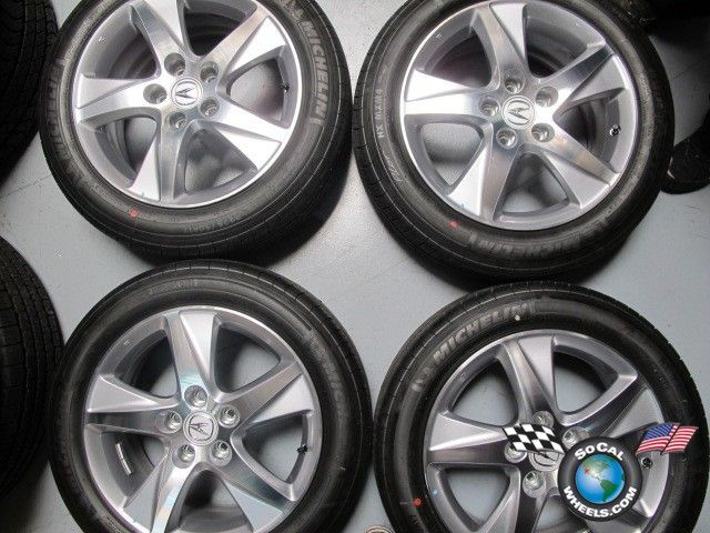 four 09 12 Acura TSX Factory 17 Wheels Tires OEM Rims Michelin 225/50 