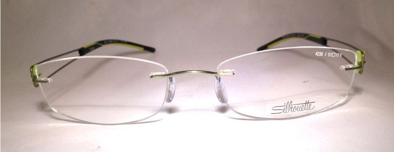 Silhouette Eyeglasses 4236 40 6058 51*17_135 7759 Lime and black 