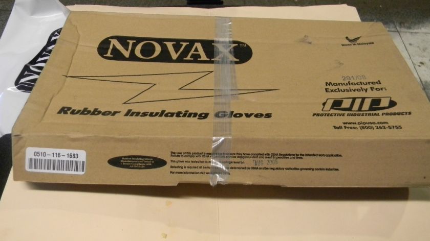 NOVAX RUBBER INSULATING ORANGE GLOVES NIB  