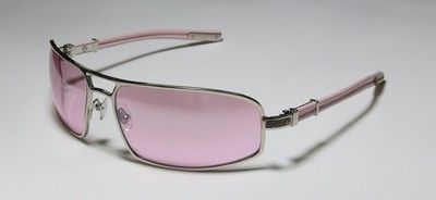   STARFIRE SILVER/PINK SUNGLASS/SHADES/SUNNIES W/GENUINE LEATHER  