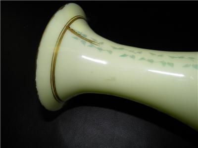   uranium glass vase in good condition, minor paint loss, please view