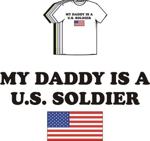My Daddy is a US Soldier Cute Baby Toddler T shirt Tee  