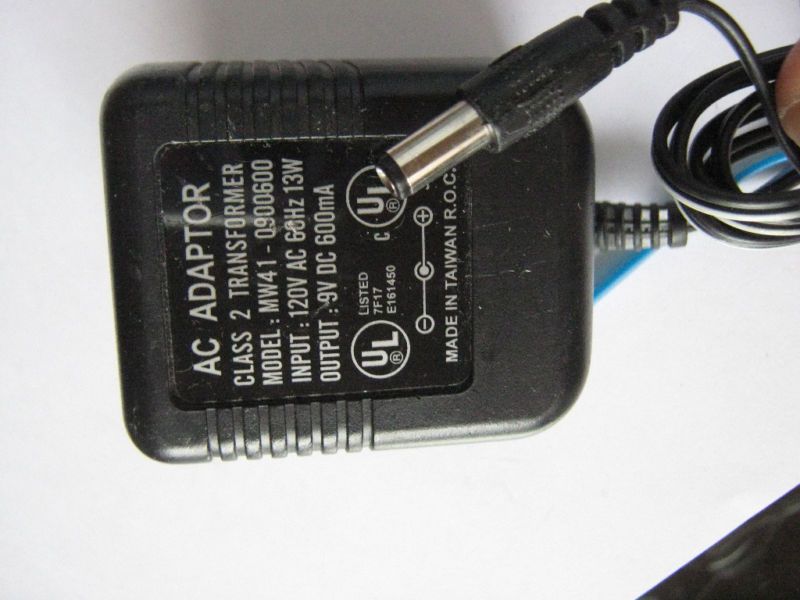 AC Adaptor Class 2 Transformer MW41 0900600 9VDC 600mA  