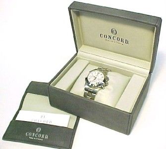 Concord Mariner 37 Jewel Automatic Stainless Steel Mens Wristwatch w 