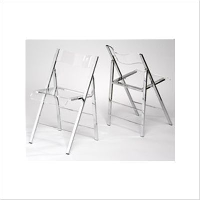 Alston CF1530G   Lucite Folding Chair (Set of 2)