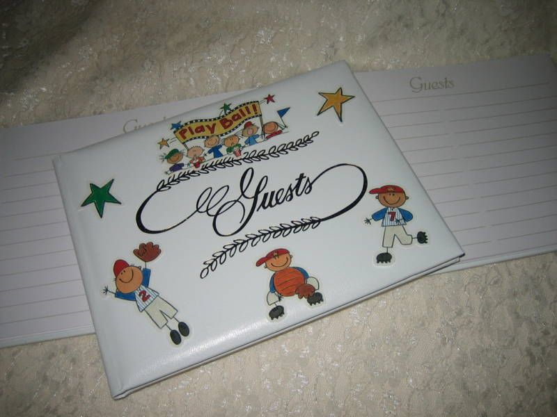 BOY GIRL ADULT PARTY BIRTHDAY PLAY BALL GUEST BOOK  