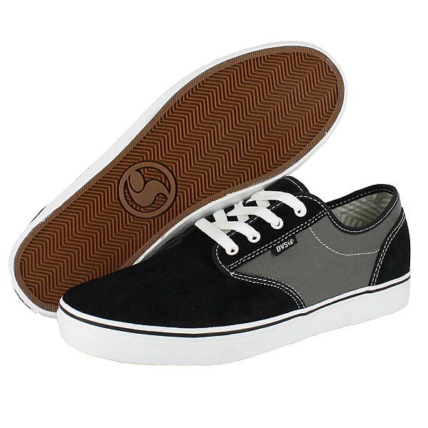 DVS RICO CT SUEDE BLACK GRAY MENS US SIZE 12, UK 11  