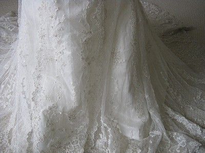 GORGEOUS NEW Casablanca 1960 Lace Wedding Dress Bridal Gown size 6 